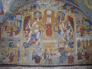 St John the Baptist church frescoes