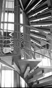 Stairwell in World Health Organization headquarters, Geneva, 1969