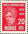 Stamps of Norway, 1929-Niels Henrik Abel3