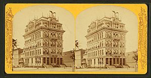 The "Republican" Building, from Robert N. Dennis collection of stereoscopic views