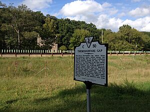Thoroughfare Gap Marker and Beverley Mill