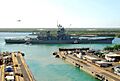 US Navy 100107-N-6412L-253 The battleship EX-USS Missouri (BB 63) begins its 2-mile journey back to Ford Island