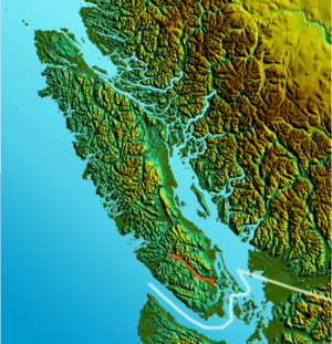 Vancouver Island-relief CowichanRiver