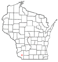 Location of Ellenboro, Wisconsin