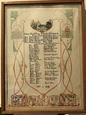 WW1 Roll of Honour, from Latton