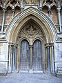 Wells cathedral west main door