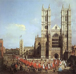Westminster Abbey by Canaletto
