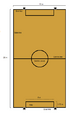 Wheelchair rugby court