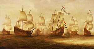 Witte de With's Action with Dunkirkers off Nieuwpoort, 1640 RMG BHC0271