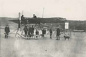 "Bamboo Bird" at Traeth Coch - G.H.Bryan's Plane