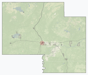 Location in Mackenzie County