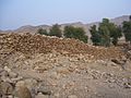 A wall of oldest fort in the Kirthar Mountain