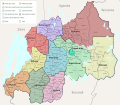 Administrative divisions of Rwanda in 1994
