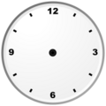 Analogue clock face