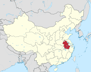 Anhui in China (+all claims hatched)