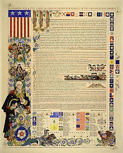Arthur Szyk (1894-1951). Declaration of Independence (1950), New Canaan, CT