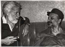 Avnery with Arafat in Beirut - July 1982