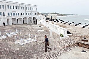 Barack Obama in Cape Coast Castle