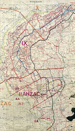Battle of Messines - planning map (cropped)