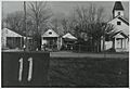 Battleground Baptist Church and Shotgun-style Houses, Fazendeville, Louisiana, 1960