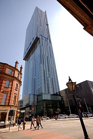 Beetham Tower from below