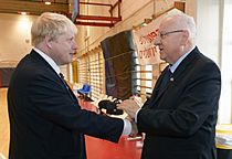 Boris Johnson with Reuven Rivlin