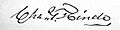 Captain Charles T. Hinde Signature
