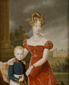 Carolina, Duchess of Berry and her son the Duke of Bordeaux by François Pascal Simon Gérard (1770-1837)