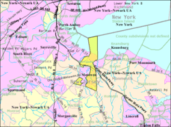 Census Bureau map of Aberdeen Township, New Jersey