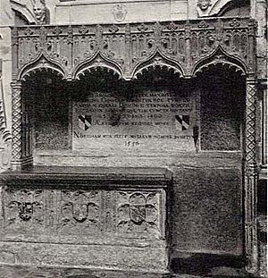 Chaucers tomb in Westminster