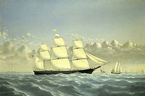 Clipper Ship Golden West, Outward Bound 1852 3m08.jpg