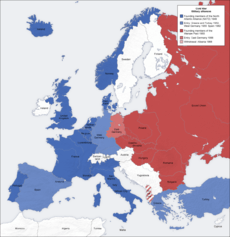 Cold war europe military alliances map en