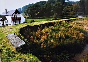 Coldstream Mill, Beith, North Ayrshire. The millpond