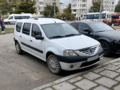 Dacia logan MCV white front
