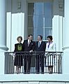 Departure Ceremony for visit of Prime Minister Edward Seaga and Mitzy Seaga of Jamaica with President Ronald Reagan and Nancy Reagan