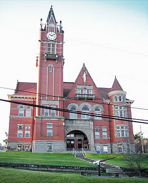 The Doddridge County Courthouse (1899) in West Union