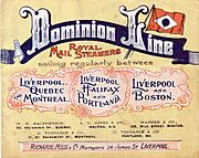 Dominion Line, 1890s