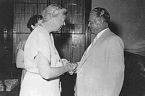 Eleanor Roosevelt and Josip Broz Tito 1953