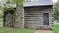 Elias Comstock Cabin rear of the cottage