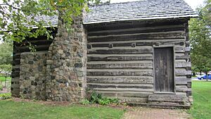 Elias Comstock Cabin rear of the cottage