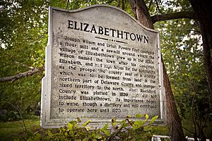 Elizabethtown Historical Marker