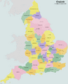 England Admin Counties 1890-1965