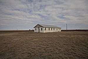 Abandoned church in Estacado, Texas.