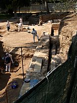 Excavació arqueològica al palau del Real de València, Jardins de Vivers 2009