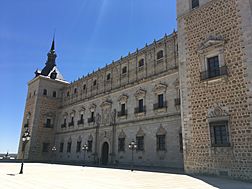 Fachada norte del Alcázar de Toledo (España)