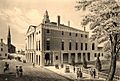 Federal Hall, Wall Street and Trinity Church, New York 1789
