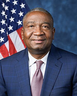 Official House portrait of Fields smiling in front of the U.S. flag, wearing a dark blue suit, white shirt, and checkered red and blue tie.