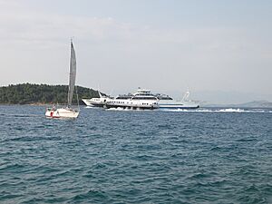 Flying Dolphin in Corfu