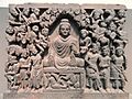 Four Scenes from the Life of the Buddha - Enlightenment - Kushan dynasty, late 2nd to early 3rd century AD, Gandhara, schist - Freer Gallery of Art - DSC05124