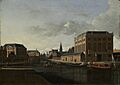 Gerrit Berckheyde - View of the Two Synagogues of Amsterdam 259
